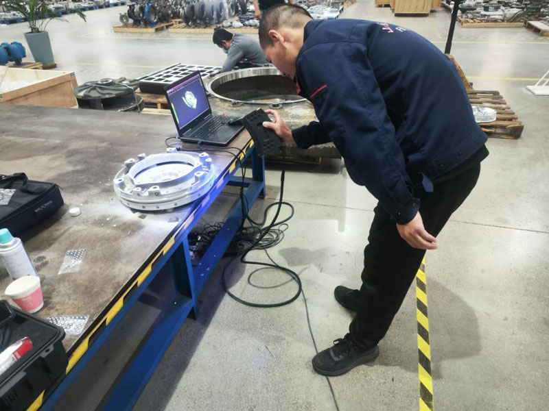 Pompa uzay parçaları için 3D lazer taraması